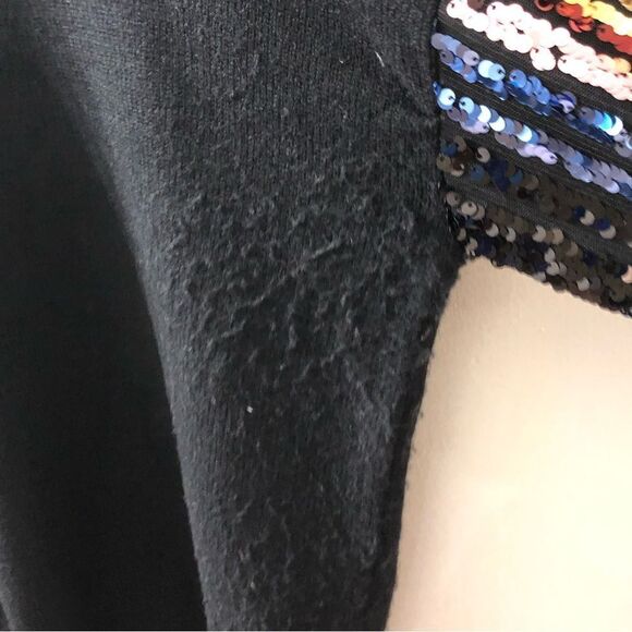 Rachael Sequin Sleeve Sweater Sz L - Picture 6 of 6
